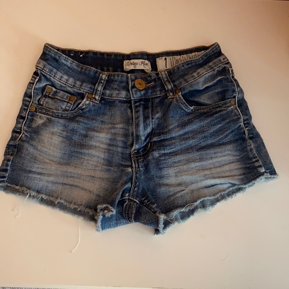 Blue jean shorts
